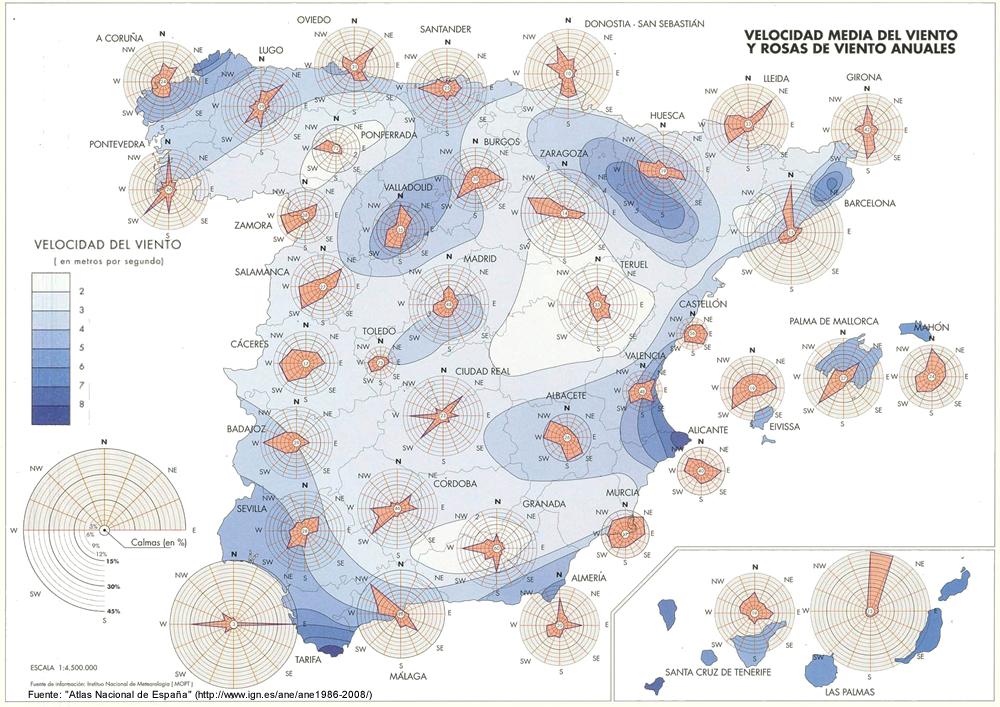 Climatología del viento sobre la península Ibérica. Observaciones y modelos